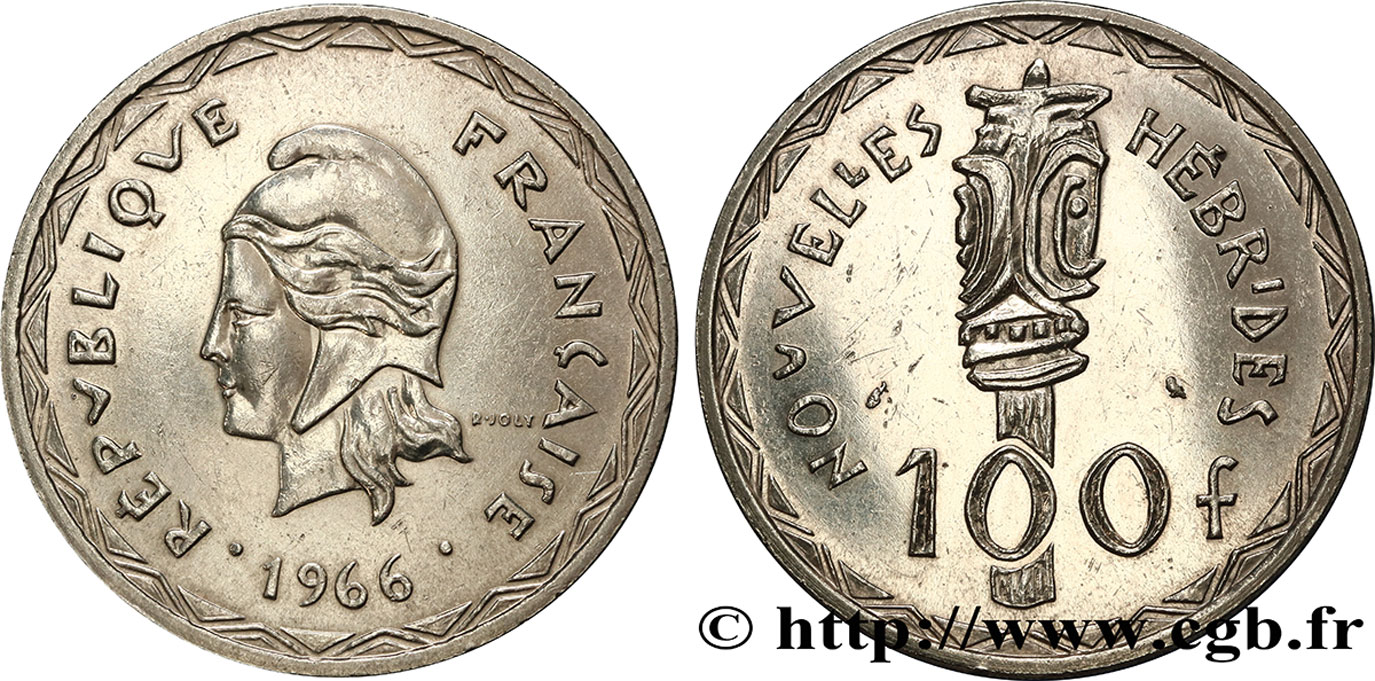 NUOVO EBRIDI (VANUATU dopo1980) 100 Francs 1966 Paris SPL 