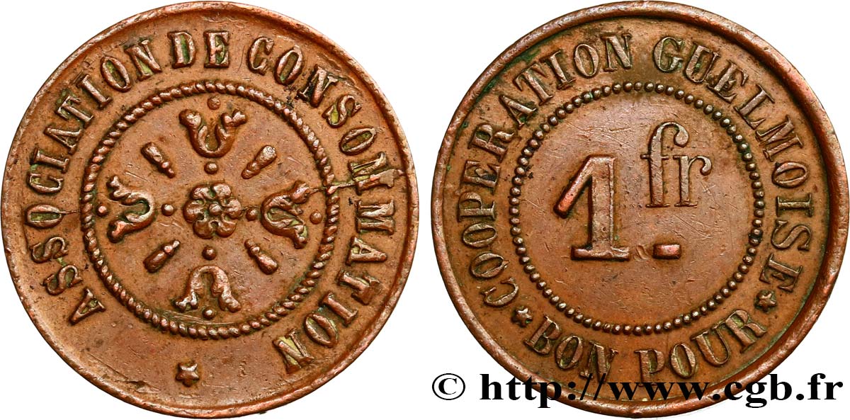 ALGERIA Jeton Chambre de Commerce de Guelma 1922  q.SPL 