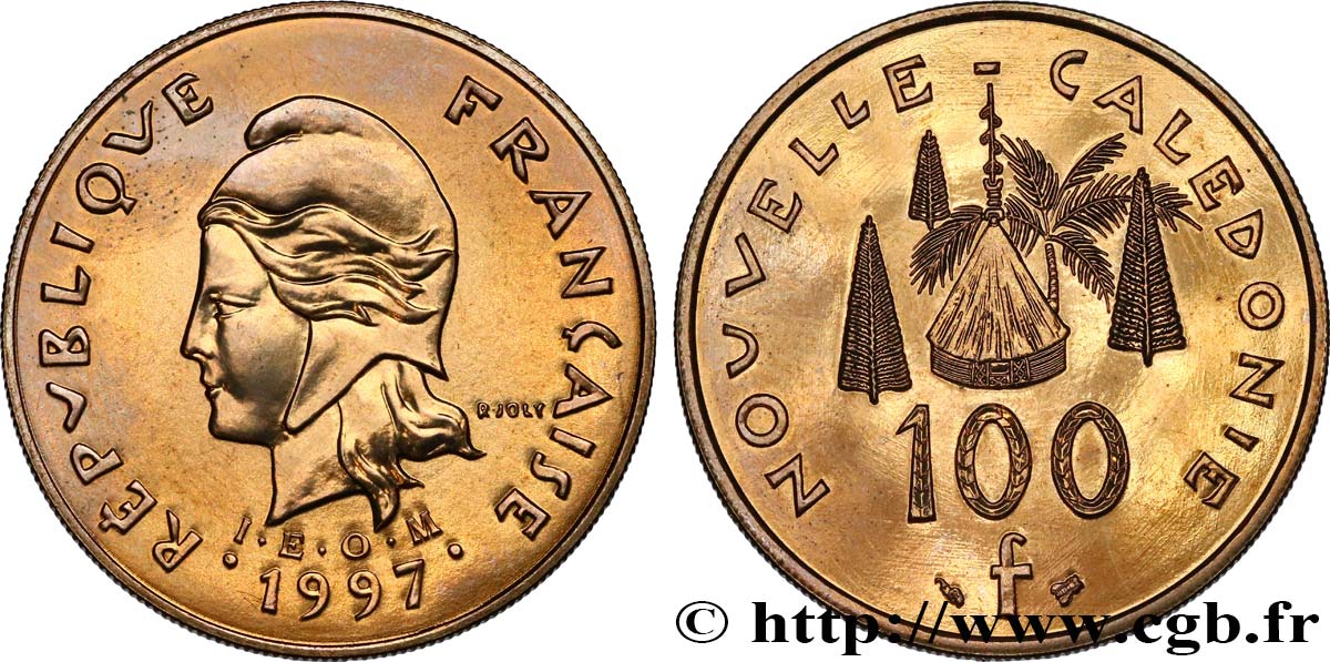 NOUVELLE CALÉDONIE 100 Francs I.E.O.M. 1997 Paris SPL 