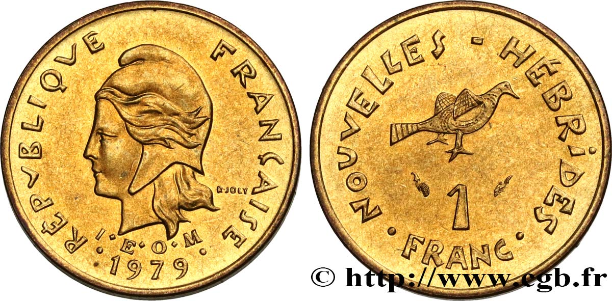 NUEVAS HÉBRIDAS (VANUATU desde 1980) 1 Franc 1979 Paris EBC 