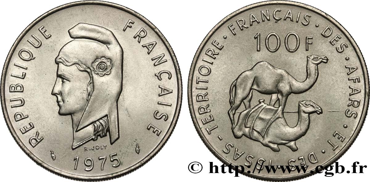 Details about   1975 BU GEM 100 FRANCS FRENCH AFARS ISSAS COLONY  D2X