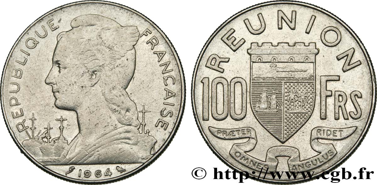 ISOLA RIUNIONE 100 Francs 1964 Paris BB 