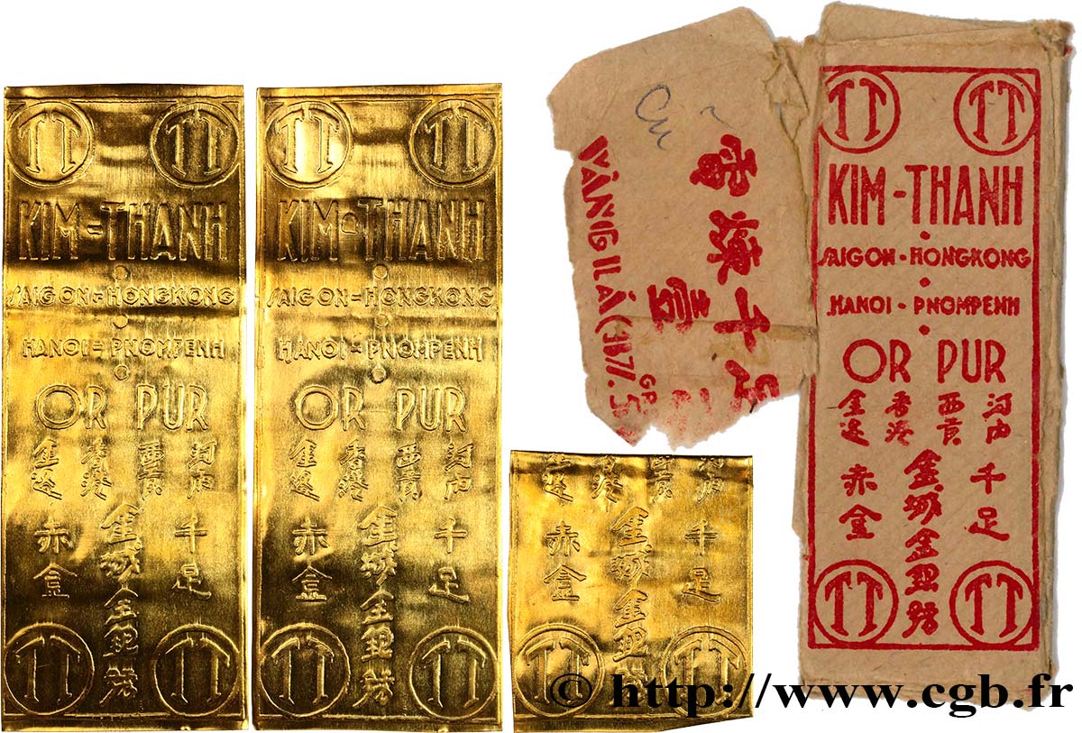 INDOCHINA Plaques d’or Kim-Thanh 1920-1945  MBC+ 