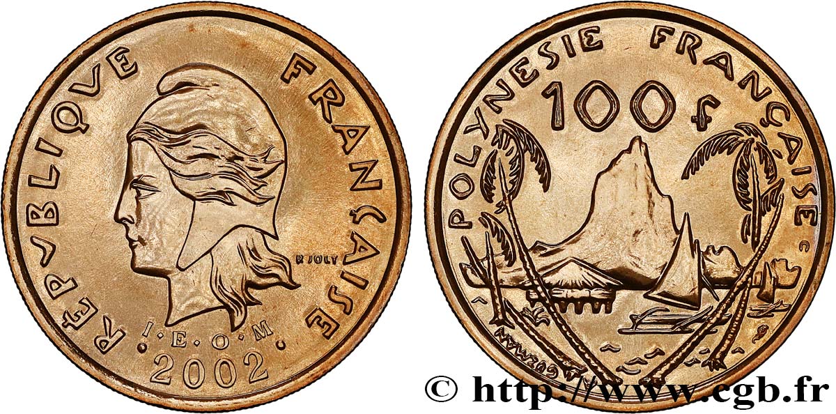 FRENCH POLYNESIA 100 Francs I.E.O.M. 2002 Paris MS 