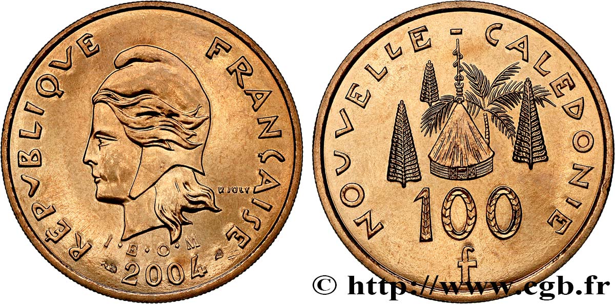 NEUKALEDONIEN 100 Francs I.E.O.M. 2004 Paris ST 