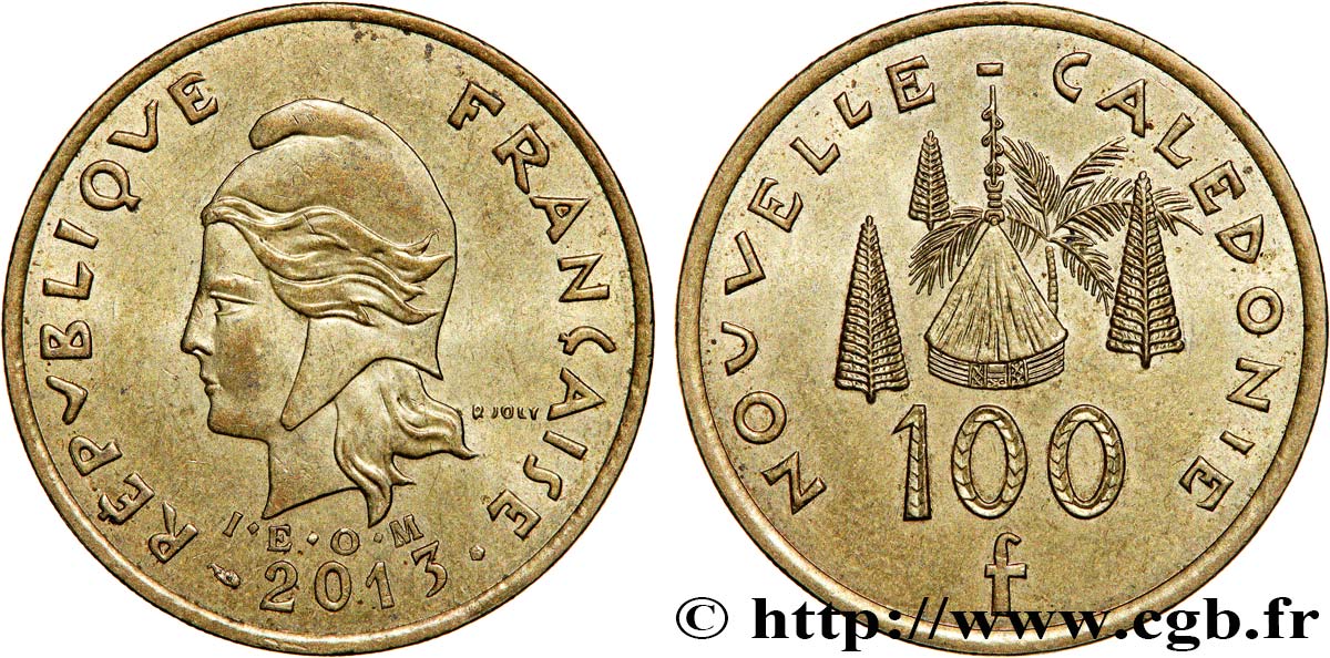 NEW CALEDONIA 100 Francs I.E.O.M. 2013 Paris AU 
