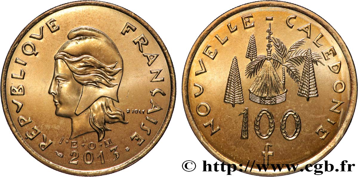 NEW CALEDONIA 100 Francs I.E.O.M. 2013 Paris MS 