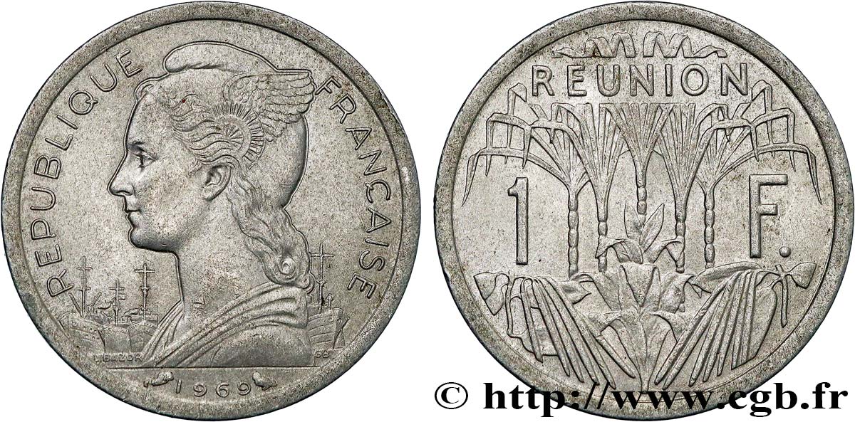 ISOLA RIUNIONE 1 Franc 1969 Paris SPL 