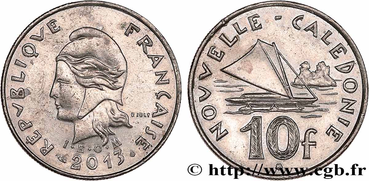 NUOVA CALEDONIA 10 Francs I.E.O.M. 2013 Paris SPL 