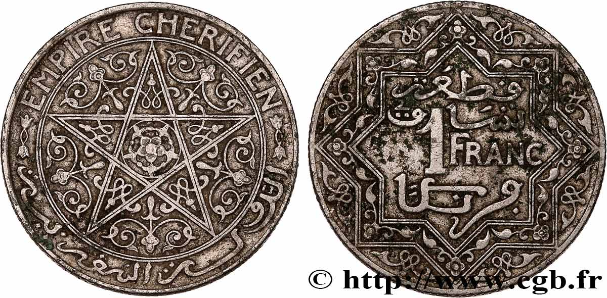 MAROKKO 1 Franc Empire Chérifien - Maroc N.D. Paris SS 