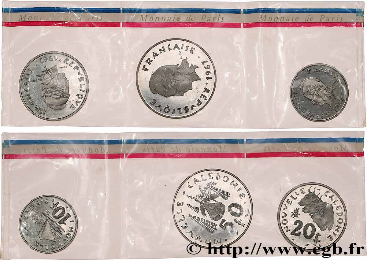 NEW CALEDONIA Série de trois essais de 10, 20 et 50 francs 1967 Paris MS 