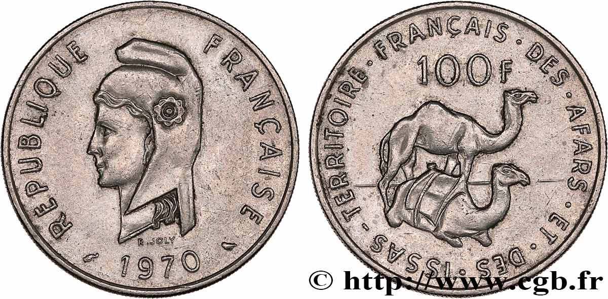 DJIBUTI - Territorio francese degli Afar e degli Issa 100 Francs 1970 Paris q.SPL 