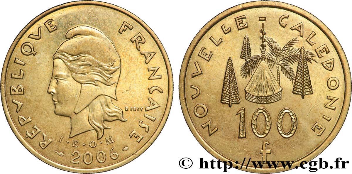 NUOVA CALEDONIA 100 Francs I.E.O.M. 2006 Paris SPL 