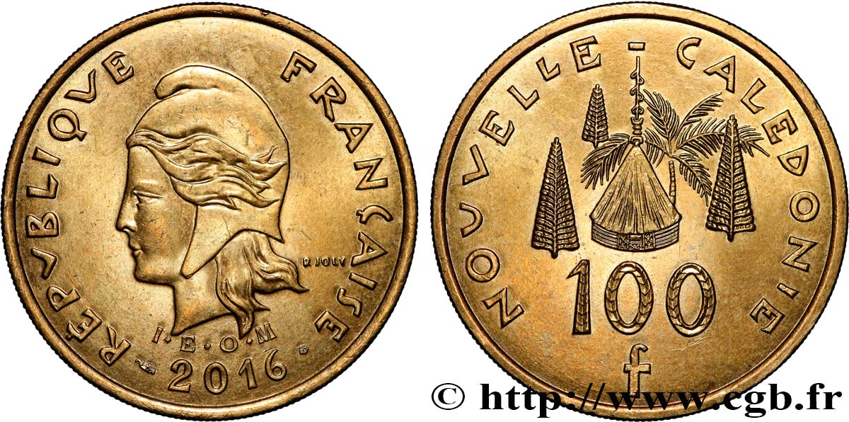 NUOVA CALEDONIA 100 Francs I.E.O.M. 2016 Paris SPL 