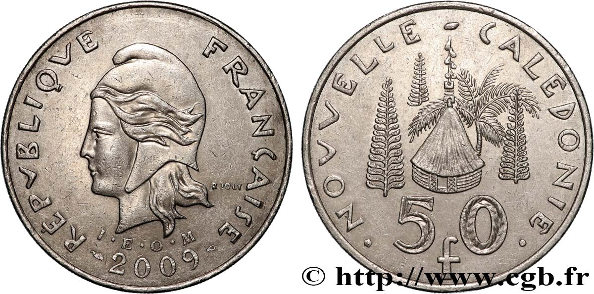 NUOVA CALEDONIA 50 Francs I.E.O.M. 2009 Paris q.SPL 