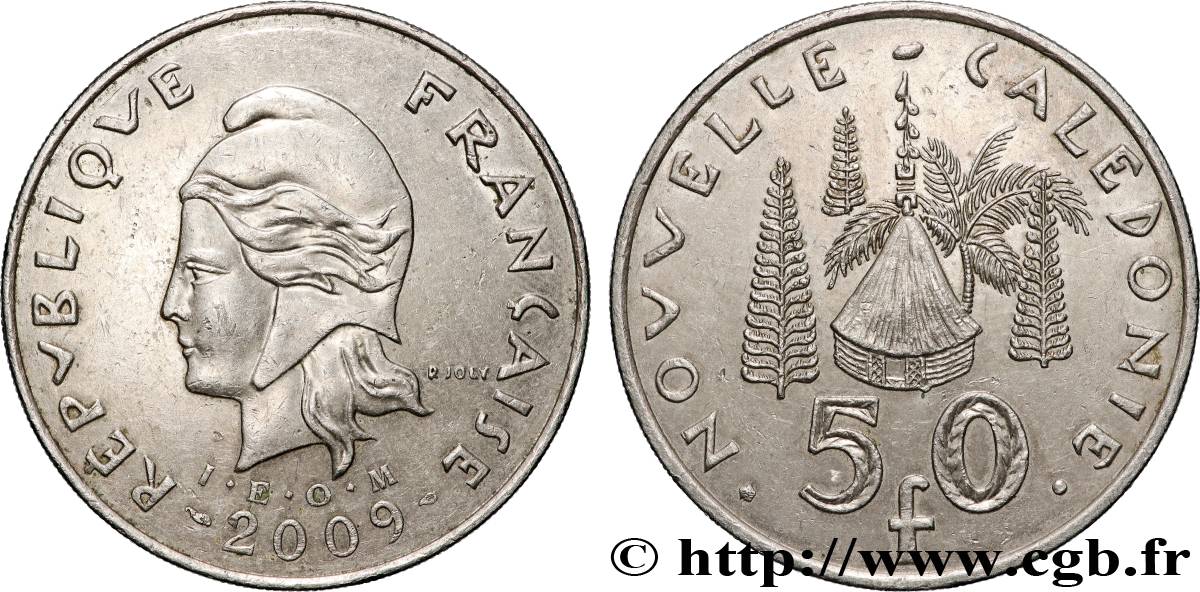 NEW CALEDONIA 50 Francs I.E.O.M. 2009 Paris AU 