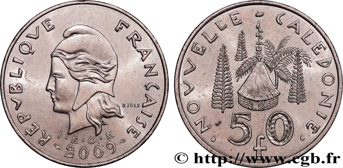 NUOVA CALEDONIA 50 Francs I.E.O.M. 2009 Paris q.SPL 