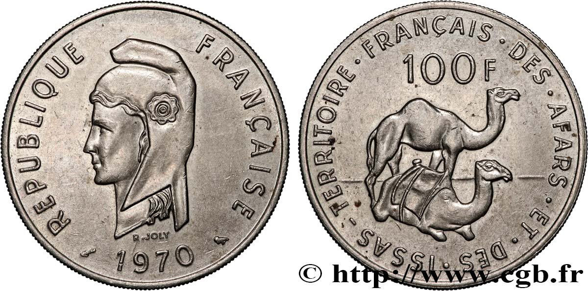 DJIBUTI - French Territory of the Afars and Issas  100 Francs 1970 Paris AU 