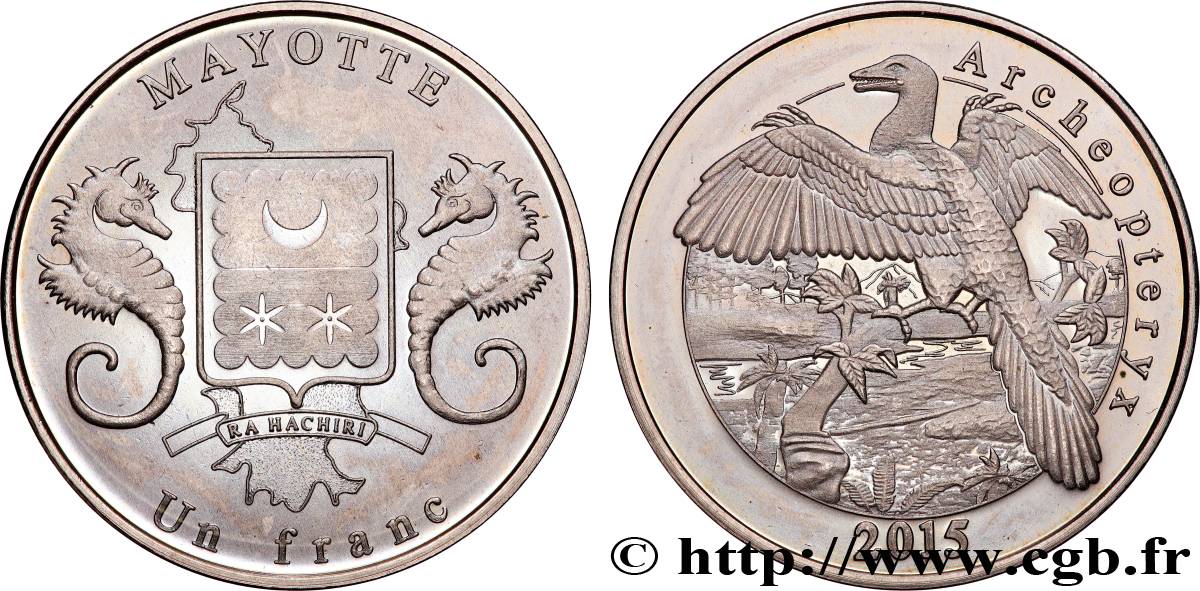 MAYOTTE 1 Franc Archeopteryx 2015  SPL 