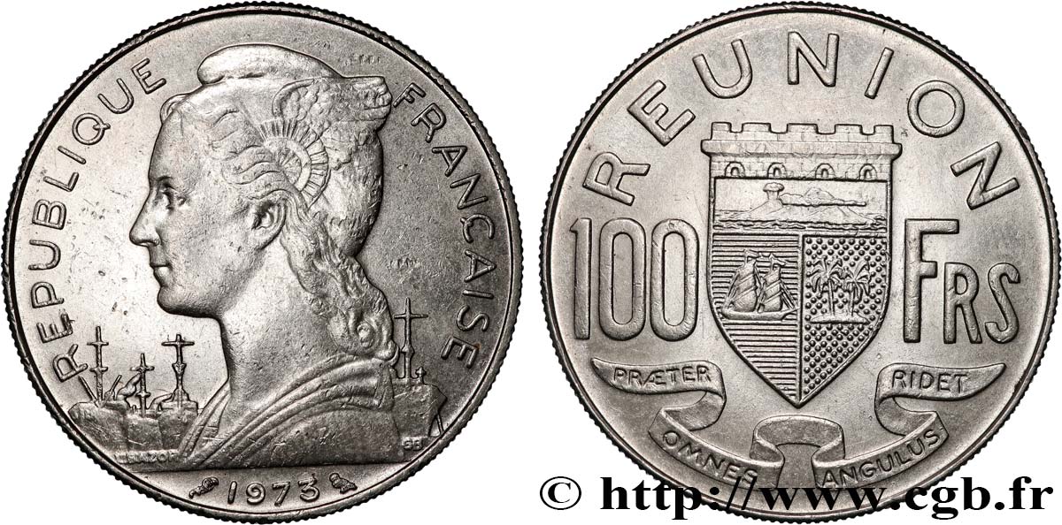 ISOLA RIUNIONE 100 Francs 1973 Paris BB 