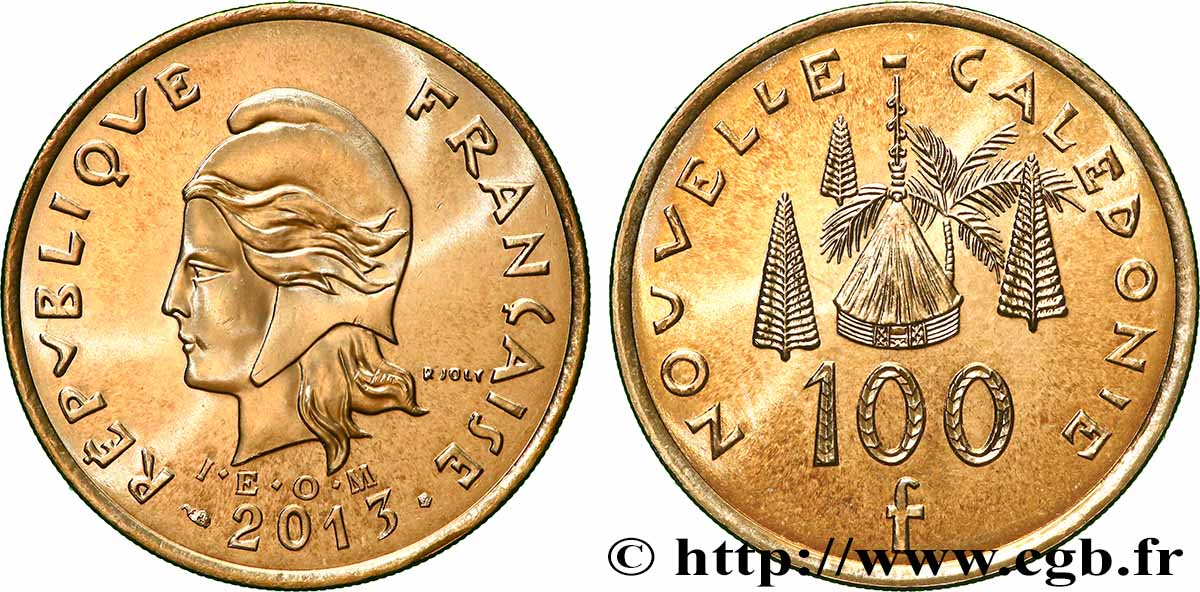 NEW CALEDONIA 100 Francs I.E.O.M. 2013 Paris MS 