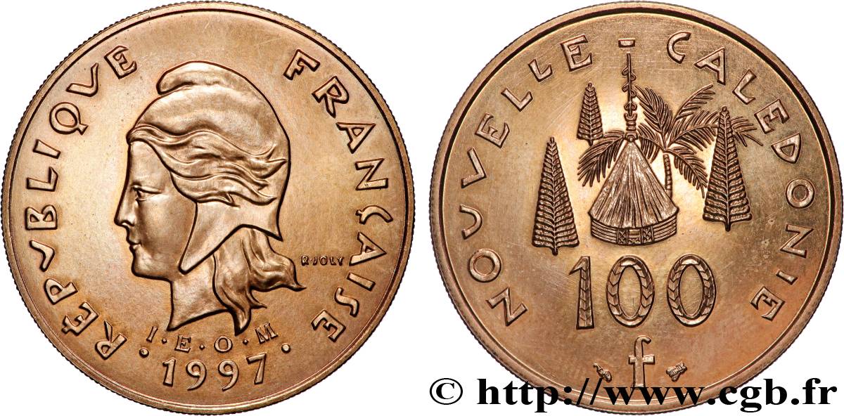 NUOVA CALEDONIA 100 Francs I.E.O.M. 1997 Paris MS 