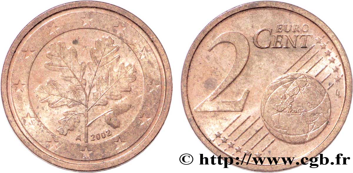 GERMANIA 2 Cent RAMEAU DE CHÊNE - Berlin A 2002 SPL58