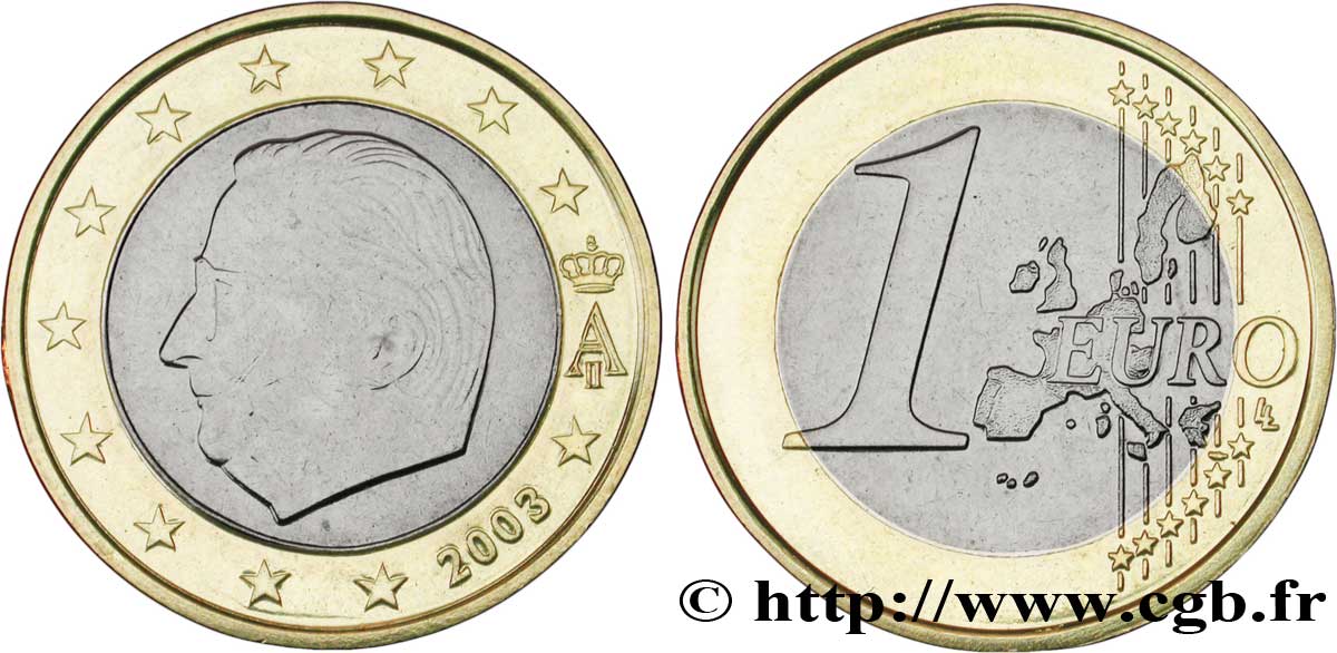 BÉLGICA 1 Euro ALBERT II 2003 SC63