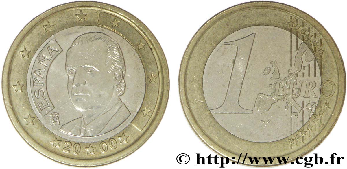 ESPAGNE 1 Euro JUAN-CARLOS I 2000 SUP58