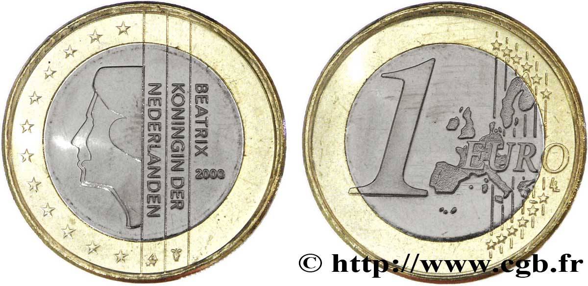 PAESI BASSI 1 Euro BEATRIX 2000 MS63