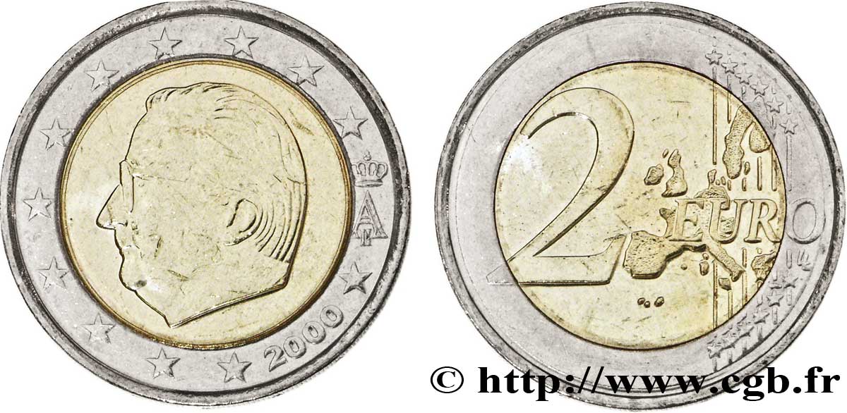 BELGIEN 2 Euro ALBERT II tranche B 2000