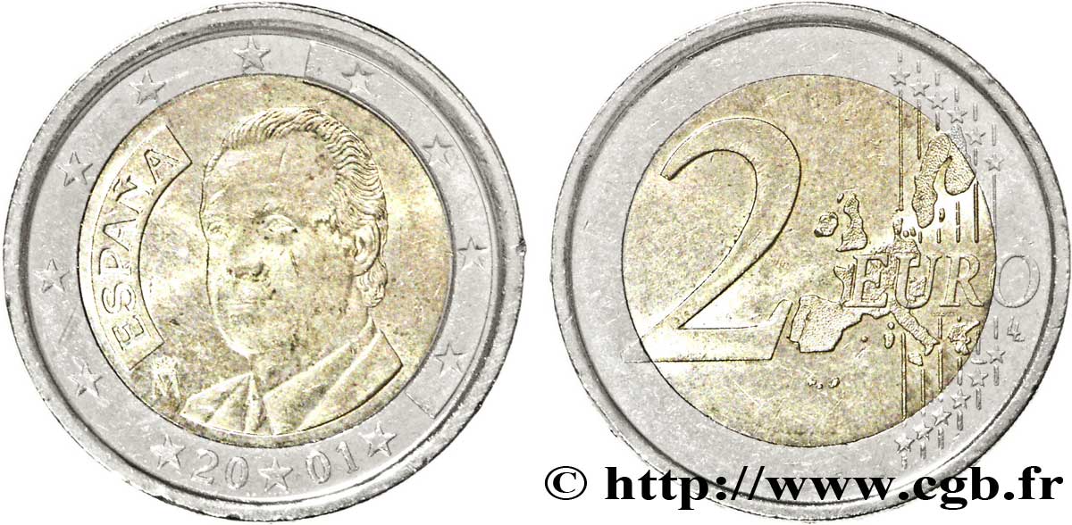 SPAIN 2 Euro JUAN-CARLOS I tranche B 2002 AU58