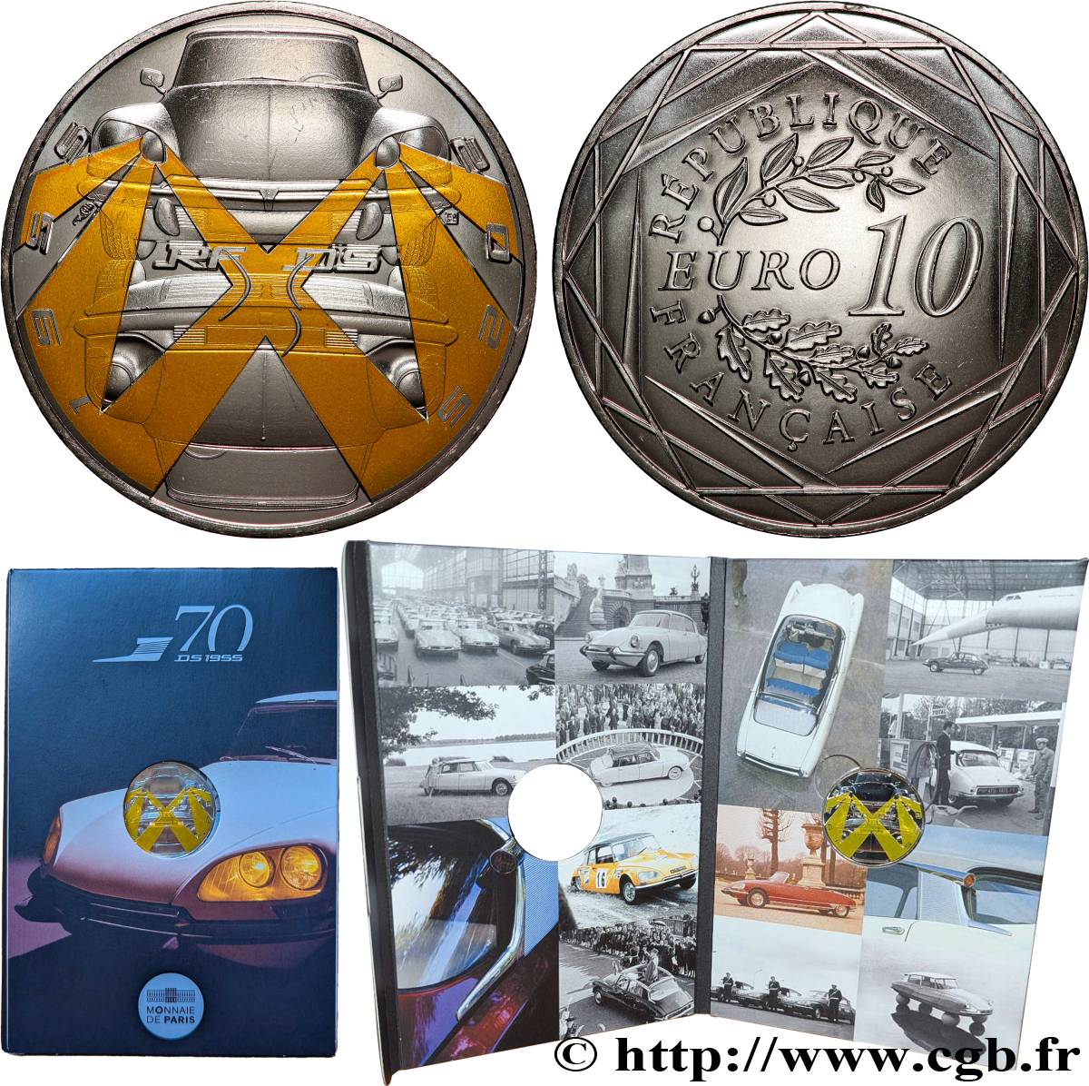 FRANCE 10 Euro 70 ANS DE LA CITROEN DS 2025 MS