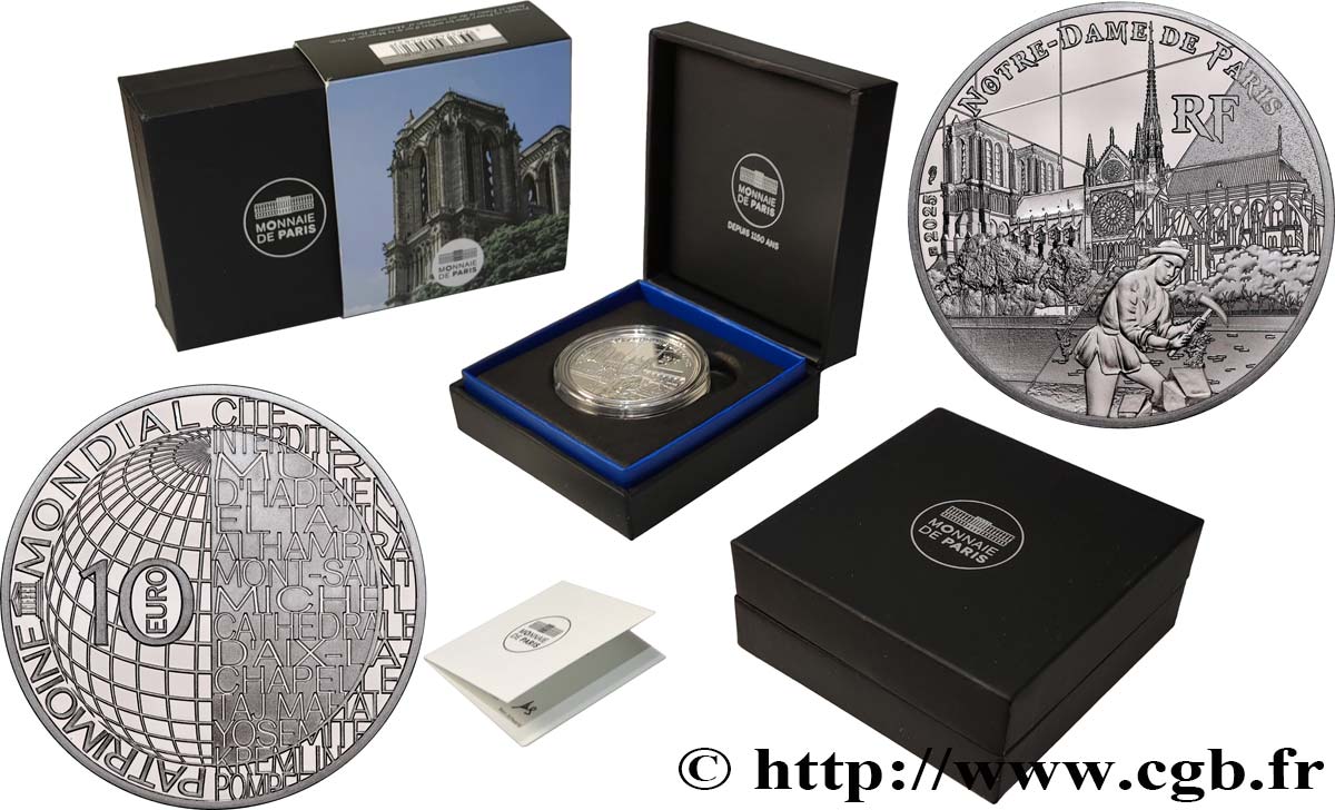 FRANCE BELLE EPREUVE 10 Euro NOTRE-DAME DE PARIS 2025 Proof set