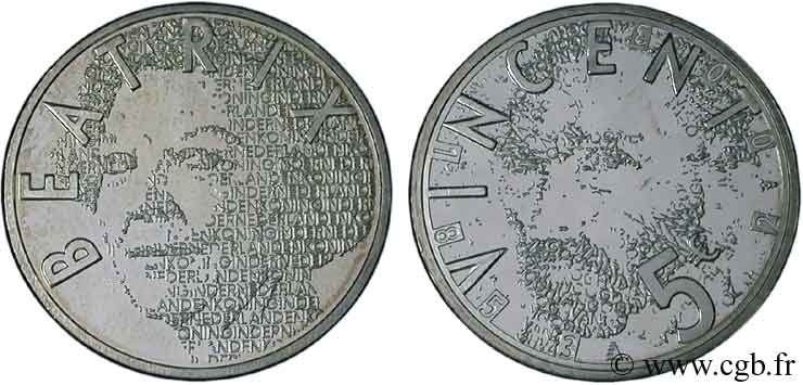 NETHERLANDS 5 Euro ANNÉE VAN GOGH 2003 AU58