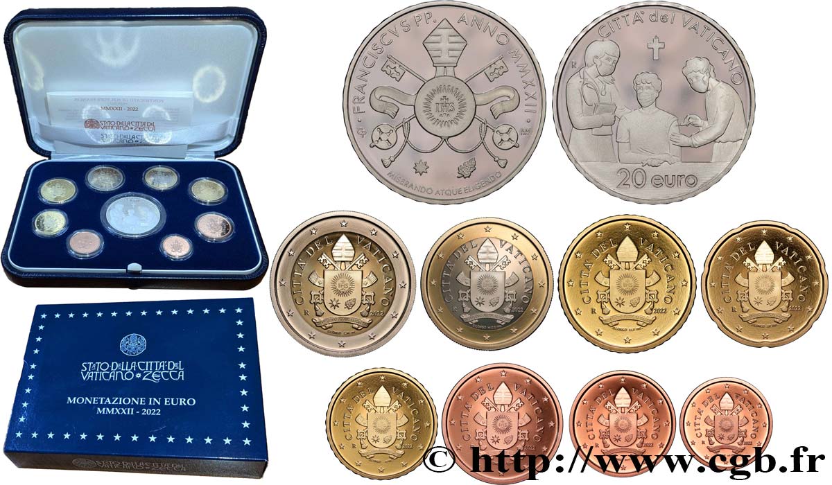 VATICAN Coffret Euro BELLE EPREUVE 2022 Proof set