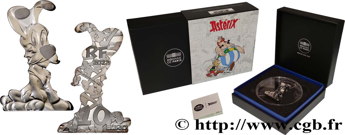 FRANCE BELLE EPREUVE 10 Euro ASTERIX - IDÉFIX 2022 BE