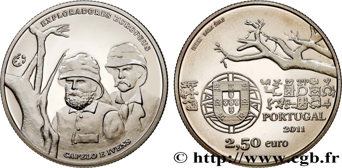 PORTUGAL BELLE EPREUVE 2 Euro 1/2 CAPELO ET IVENS 2011
