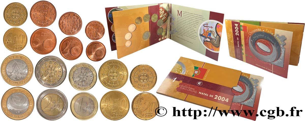 PORTUGAL SÉRIE Euro BRILLANT UNIVERSEL  2004 BU