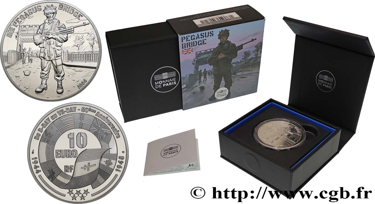 FRANCE BELLE EPREUVE 10 Euro PEGASUS BRIDGE 2024 BE