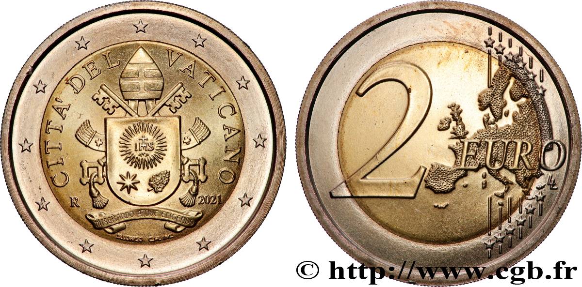 VATICAN 2 Euro FRANÇOIS  2021 MS