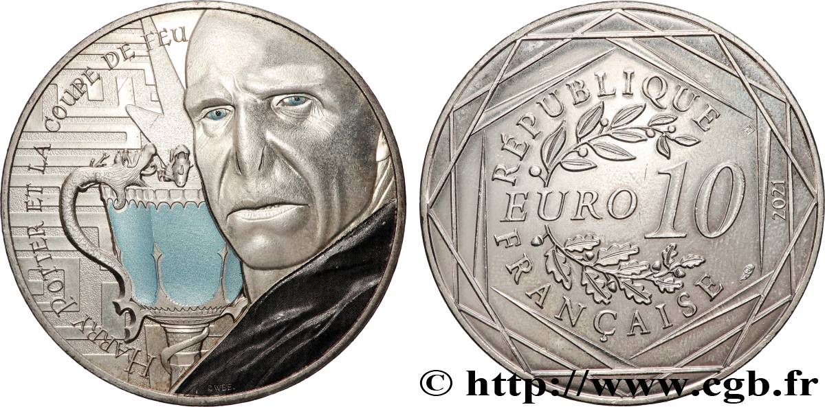 FRANCE 10 Euro HARRY POTTER ET LA COUPE DE FEU 2021 MS
