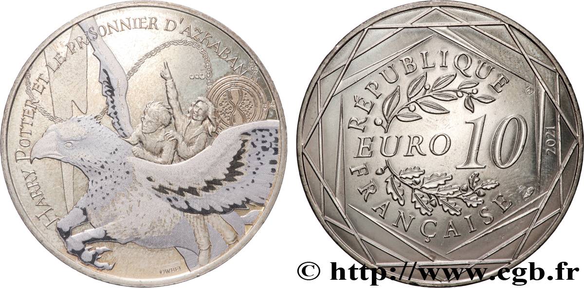 FRANCIA 10 Euro HARRY POTTER ET LE PRISONNIER D’AZKABAN 2021 MS