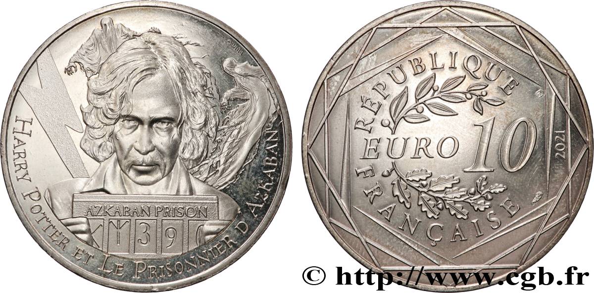 FRANCIA 10 Euro HARRY POTTER ET LE PRISONNIER D’AZKABAN 2021 MS