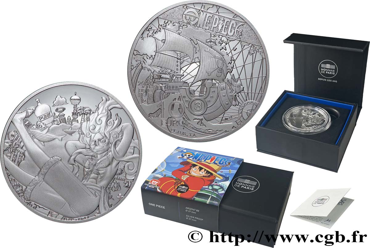 FRANCE BELLE EPREUVE 10 Euro ONE PIECE 2025 BE