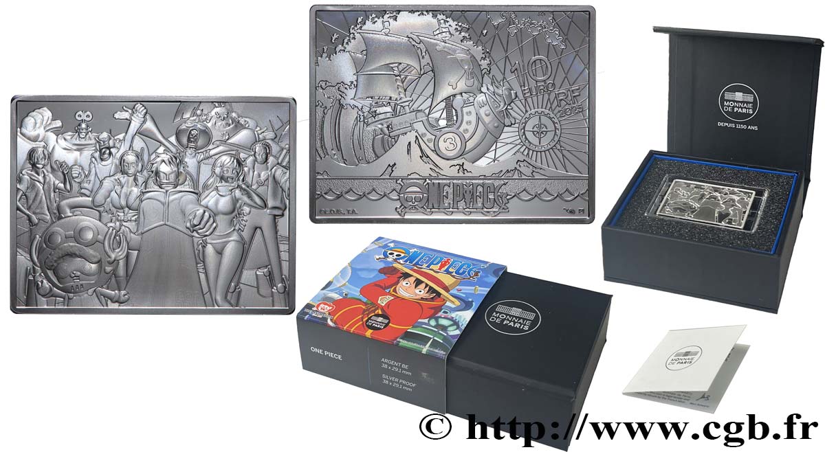 FRANCE BELLE EPREUVE 10 Euro ONE PIECE (rectangulaire) 2025 BE