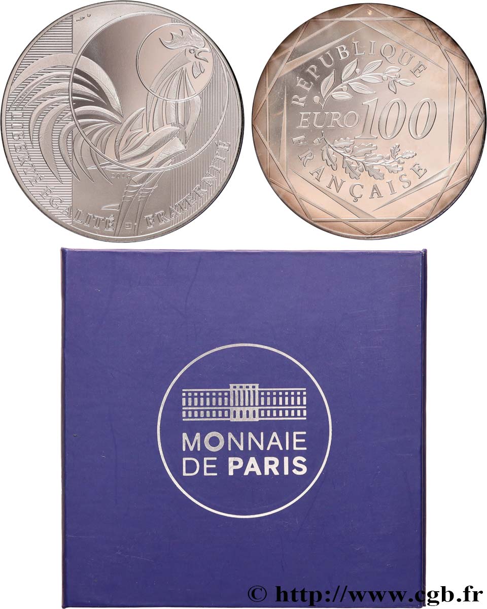 FRANCE 100 Euro COQ 2016 FDC