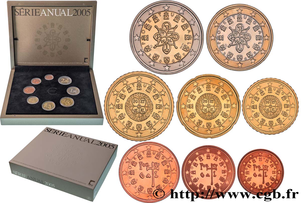 PORTUGAL COFFRET Euro BELLE ÉPREUVE 2005 Proof set