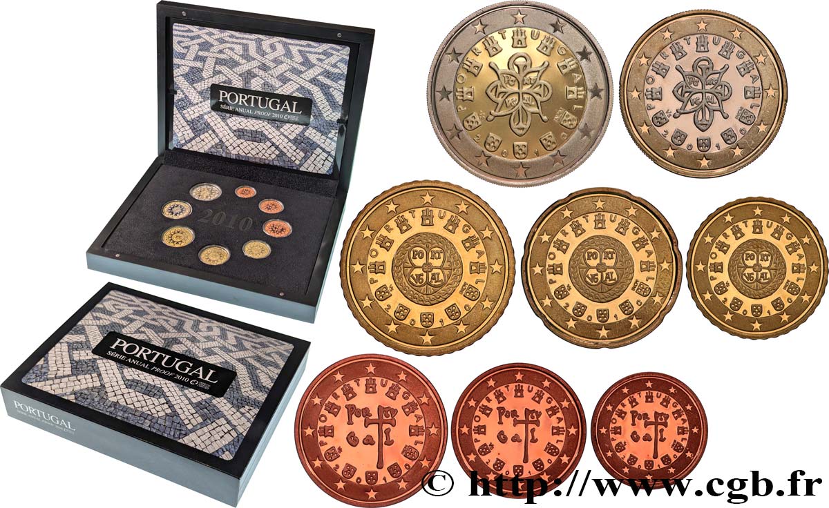PORTUGAL COFFRET Euro BELLE ÉPREUVE 2010 Lisbonne