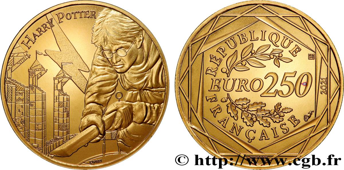 FRANCE 250 Euro  Harry Potter - QUIDDITCH 2021 Brilliant Uncirculated
